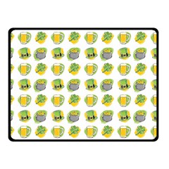 St Patrick s Day Background Symbols Fleece Blanket (small) by Simbadda