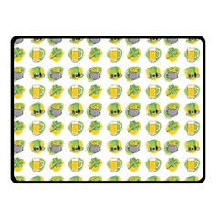 St Patrick s Day Background Symbols Double Sided Fleece Blanket (small)  by Simbadda