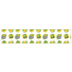 St Patrick s Day Background Symbols Flano Scarf (small) by Simbadda