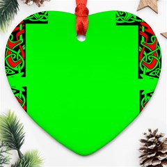 Decorative Corners Heart Ornament (two Sides) by Simbadda