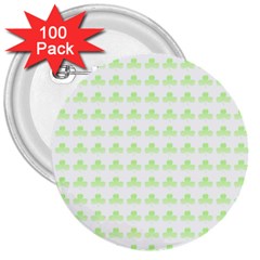 Shamrock Irish St Patrick S Day 3  Buttons (100 pack) 