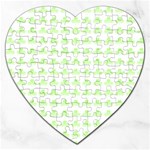 Shamrock Irish St Patrick S Day Jigsaw Puzzle (Heart) Front