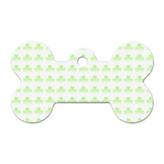 Shamrock Irish St Patrick S Day Dog Tag Bone (Two Sides)