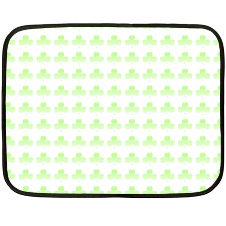 Shamrock Irish St Patrick S Day Double Sided Fleece Blanket (Mini) 