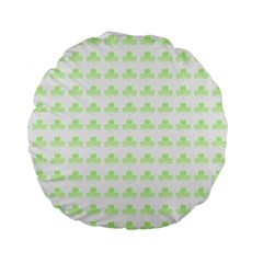 Shamrock Irish St Patrick S Day Standard 15  Premium Round Cushions