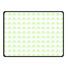 Shamrock Irish St Patrick S Day Double Sided Fleece Blanket (small)  by Simbadda