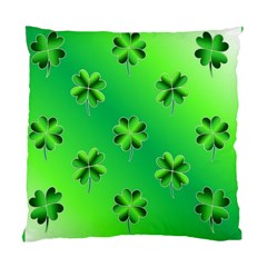 Shamrock Green Pattern Design Standard Cushion Case (two Sides) by Simbadda