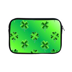 Shamrock Green Pattern Design Apple Ipad Mini Zipper Cases by Simbadda