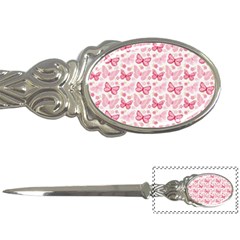 Cute Pink Flowers And Butterflies Pattern  Letter Openers by TastefulDesigns