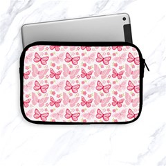 Cute Pink Flowers And Butterflies Pattern  Apple Ipad Mini Zipper Cases by TastefulDesigns