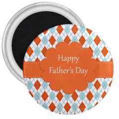 Happy Father Day  3  Magnets by Simbadda