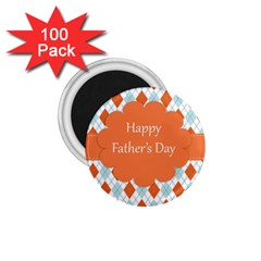 Happy Father Day  1 75  Magnets (100 Pack)  by Simbadda