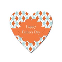 Happy Father Day  Heart Magnet by Simbadda