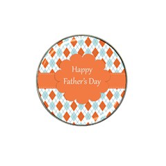 Happy Father Day  Hat Clip Ball Marker (4 Pack) by Simbadda