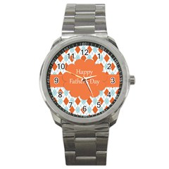 Happy Father Day  Sport Metal Watch by Simbadda