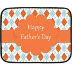 happy Father Day  Double Sided Fleece Blanket (Mini)  35 x27  Blanket Back