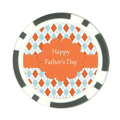 Happy Father Day  Poker Chip Card Guard (10 Pack) by Simbadda