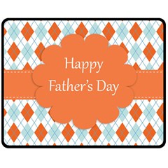 Happy Father Day  Fleece Blanket (medium)  by Simbadda