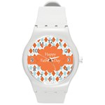 happy Father Day  Round Plastic Sport Watch (M) Front