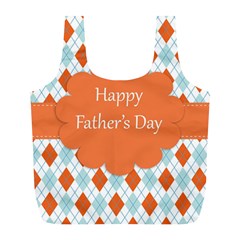 Happy Father Day  Full Print Recycle Bags (l)  by Simbadda