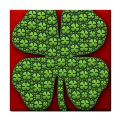 Shamrock Irish Ireland Clover Day Tile Coasters by Simbadda