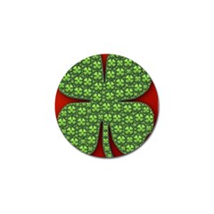 Shamrock Irish Ireland Clover Day Golf Ball Marker by Simbadda