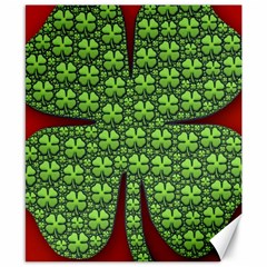 Shamrock Irish Ireland Clover Day Canvas 8  X 10  by Simbadda