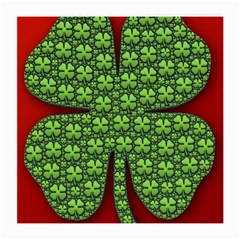 Shamrock Irish Ireland Clover Day Medium Glasses Cloth (2-side) by Simbadda