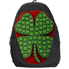 Shamrock Irish Ireland Clover Day Backpack Bag by Simbadda