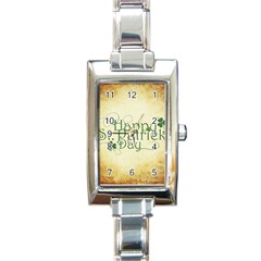 Irish St Patrick S Day Ireland Rectangle Italian Charm Watch by Simbadda