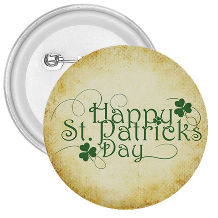 Irish St Patrick S Day Ireland 3  Buttons