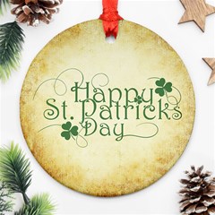 Irish St Patrick S Day Ireland Ornament (round) by Simbadda