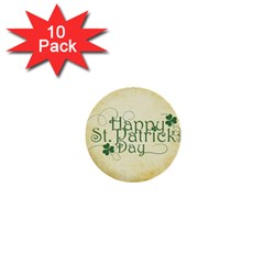 Irish St Patrick S Day Ireland 1  Mini Buttons (10 Pack)  by Simbadda