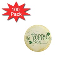 Irish St Patrick S Day Ireland 1  Mini Magnets (100 Pack)  by Simbadda