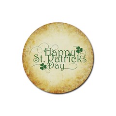 Irish St Patrick S Day Ireland Rubber Coaster (round)  by Simbadda