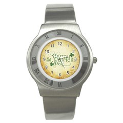 Irish St Patrick S Day Ireland Stainless Steel Watch by Simbadda