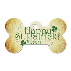 Irish St Patrick S Day Ireland Dog Tag Bone (one Side) by Simbadda