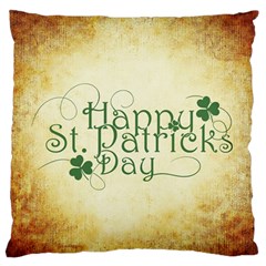 Irish St Patrick S Day Ireland Standard Flano Cushion Case (one Side) by Simbadda