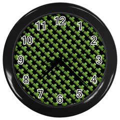 St Patrick S Day Background Wall Clocks (black) by Simbadda