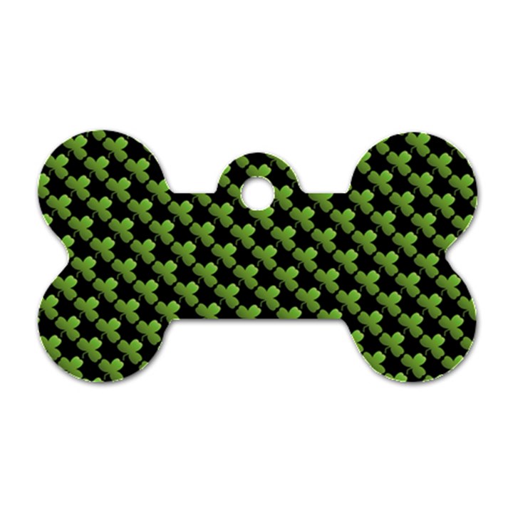 St Patrick S Day Background Dog Tag Bone (One Side)