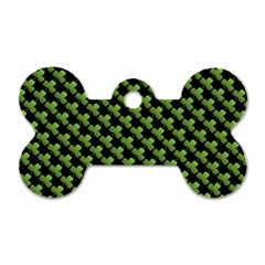 St Patrick S Day Background Dog Tag Bone (two Sides) by Simbadda