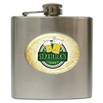 Irish St Patrick S Day Ireland Beer Hip Flask (6 oz) Front