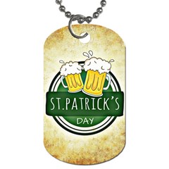 Irish St Patrick S Day Ireland Beer Dog Tag (two Sides) by Simbadda