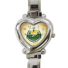 Irish St Patrick S Day Ireland Beer Heart Italian Charm Watch by Simbadda