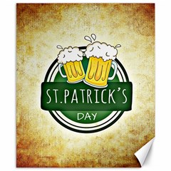 Irish St Patrick S Day Ireland Beer Canvas 8  X 10  by Simbadda