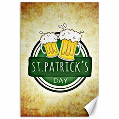 Irish St Patrick S Day Ireland Beer Canvas 12  X 18   by Simbadda