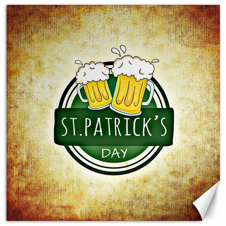 Irish St Patrick S Day Ireland Beer Canvas 20  x 20  