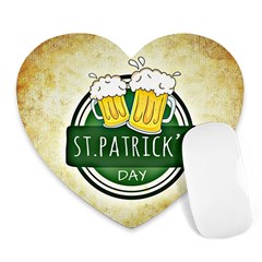 Irish St Patrick S Day Ireland Beer Heart Mousepads by Simbadda