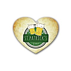 Irish St Patrick S Day Ireland Beer Heart Coaster (4 Pack)  by Simbadda