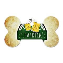 Irish St Patrick S Day Ireland Beer Dog Tag Bone (one Side) by Simbadda